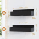 Magnetic Spice Rack for Refrigerator, Kitchen Organizer and Storage Shelf, Black (4 Pack)… by CozyNest Decor