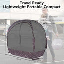 Baby Safety Crib Tent Infant Pop up Mosquito Net Nursery Bed Canopy Netting Cover - Keep Baby from Climbing Out with Hanging Diaper Storage Bag (Dark Gray) by TinyTreasures Baby Boutique