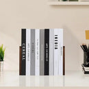 Book Ends, Black Walnut Wooden Bookends for Shelves - Heavy Duty Non-Slip Book Organizers, Upgraded Decorative Bookend Holders for Home, Kitchen, Office, Set of 2, Small by CozyNest Decor