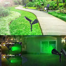 Clordeal Green Solar Spotlight, 2 in 1 Solar Powered LED Landscape Lights Outdoor, Waterproof 4 LED Solar Tree Uplight Garden Decorative Lighting (Green) by GreenHaven Gardens