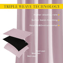 NICETOWN Room Darkening 102 inch Curtains for Living Room, Grommet Thermal Curtains Room Darkening Window Treatments Sound Reducing for Bedroom, Baby Pink, 2 Panels, W52 x L102 by TinyTreasures Baby Boutique