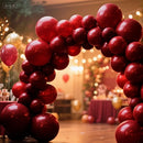 140pcs Burgundy Round Balloons Different Sizes 18 12 10 5 Inch Latex Balloons for Arch Decoration Party Balloon Kit for Graduation Birthday Party Wedding Balloon Baby Shower Decoration by TinyTreasures Baby Boutique