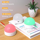 Kintion Portable Night Light, Dimmable 8 Color Lighting, 1800mAh Battery Rechargeable, Small LED Lamp for Nursery, Baby, Kids and Adults(1pcs) by TinyTreasures Baby Boutique