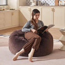 Bean Bag Chair 3Ft, Memory Foam Filled, Large Beanbag Chairs for Adults and Teens, Soft Sofa with Removable Flannel Cover, Round Couch for Living Room Bedroom College Dorm (Brown, 3FT-36×36"×24") by CozyNest Decor