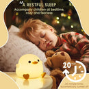 Duck Lamp, Cute Pea Duck Night Light, 2 Levels Dimmable Ducky Night Lamp, LED Squishy Animal Light for Kids Sleep, Rechargeable Bedside Touch Silicone Lamp, Unique Dorm Decor Gift Toy by TinyTreasures Baby Boutique