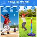 Meland Toddler Basketball Hoop, 4-in-1 Kids Basketball Hoop with Tball Set for Toddler & Baseball Pop Up Machine, Basketball Goal for Kid Sport Toys Indoor Outdoor Play Birthday Gift for Kids Toddlers by TinyTreasures Baby Boutique