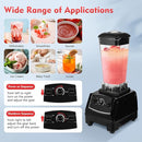 Blender 2L Automatic Smoothie Mixer Baby Food Blender 68oz Fruit Vegetables Juicer 2200W High-Speed Blender Tabletop Soundproof Milkshake Maker (Black) by TinyTreasures Baby Boutique