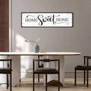 HLJ ART Home Sweet Home Wall Decor Above Bed 16"x48" Framed Large Bedroom Signs Decor for Master Family Room Living Room Dining Room,Modern Farmhouse Ructic Home Sign Behind Couch Wall Decor by CozyNest Decor