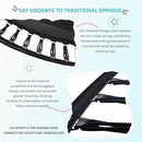 SkyBound 14 FT 12 FT 10FT 8FT 6FT Springless Trampoline for Kids and Adults - Recreational Trampolines with AntiRust Coating - Bungee Cords Outdoor Trampoline for Kids - No-Gap Design Zipper System by TinyTreasures Baby Boutique
