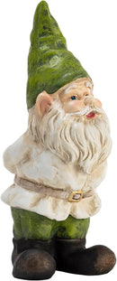 Alpine Corporation 12" Tall Traditional Outdoor Garden Gnome Yard Statue Decoration by CozyNest Decor