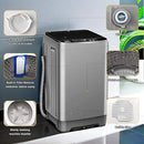 Portable Washing Machine 2.3 Cu. Ft. Full-Automatic Compact Washer Machine for Apartment, 10 Wash Program Small Portable Washer for Dorm, Apartment, RV, Home, Silver by CozyNest Decor
