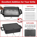 80631 Cast Iron Cooking Griddle for Weber Go-Anywhere Charcoal and Gas Grills, 16"x10" Grill Griddle Pan, Portable for Indoor Stovetop/Outdoor Camping BBQ, Replacement for Weber 70211 3634 67195 by GreenHaven Gardens