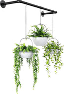 Bamworld Hanging Planters for Indoor Plants Plant Hanger Indoor Hanging Plant Rod 36.2in Window Plant Shelves Metal Rod Pot Not Included by GreenHaven Gardens