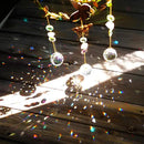 Suncatcher - Moon Crystal Sun Catcher Window Hanging, White Stone Good Luck Charms Gifts for Women Chrismas Thanksgiving Birthday Crystal by GreenHaven Gardens