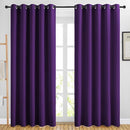NICETOWN 84 inch Long Royal Purple Curtains - Grommet Solid 50% Room Darkening Thermal Insulated Curtains Drapes for Living Room/Sliding Glass Door (2 Panels, W66 x L84) by TinyTreasures Baby Boutique