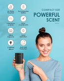 Essential Oil Diffuser Waterless Aromatherapy Diffusers for Home Large Room, Bedroom, Car, Office, Desk, Battery Operated, Small Diffuser for Pure Scent, 100mL Capacity, AN9 (Ice Blue) by TinyTreasures Baby Boutique