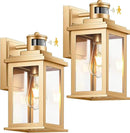 VIANIS Motion Sensor Outdoor Wall Lights Sconce, 2 Pack Dusk to Dawn Outdoor Light Fixture, Gold Waterproof Outdoor Motion Sensor Light for House, Doorway, Entryway, Garden,Hardwired, Non-Solar by GreenHaven Gardens