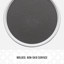 Copco Basics Non-Skid Pantry Cabinet Lazy Susan Turntable, 12-Inch, White/Gray, 1 Count (Pack of 1) by CozyNest Decor