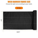 Towallmark Weed Barrier Landscape Fabric 5FTx300FT, Heavy Duty 4.1O Weed Block Gardening Ground Cover Mat, Weed Control Garden Cloth, Woven Geotextile Fabric for Underlayment, Driveway Fabric by GreenHaven Gardens