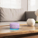 Buffbee Sound Machine & Alarm Clock 2-in-1, 0-100% Clock Face Brightness, Bottom Colored Light, Sleep Timer, Precise 30-Level Volume White Noise Machine, Digital Alarm Clocks for Bedrooms - Purple by TinyTreasures Baby Boutique