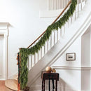 9ft Christmas Cedar Garland with Soft Thickness Pine, Artificial Green Faux Cedar Pine Garland for Mantle Fireplace Indoor Outdoor Holiday Party Home Decoration（2 Pcs） by CozyNest Decor