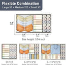 DIMJ Drawer Organizer Clothes 24 Pack - Foldable Baby Organizers and Storage & Dresser Organizer for Bedroom, Closet - Nursery Organization Dresser Dividers for underwear, Sock,Bra, Belt, Tie, White by CozyNest Decor
