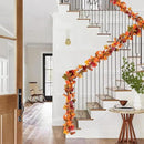 Lvydec 6 Pack Fall Maple Garland - 5.9ft/Strand Artificial Fall Foliage Garland Realistic Maple Leaves Autumn Decor for Home Wedding Halloween Thanksgiving Party by CozyNest Decor