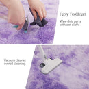 Luxury 3x5 Area Rug, Ultra Soft Rugs for Living Room, Plush Carpet Rugs for Bedroom, Non-Slip Indoor Rug for Nursery, Study Room, Playroom, Home Decor, Tie-Dyed Purple by TinyTreasures Baby Boutique