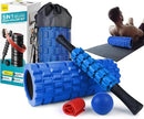 5 in 1 Foam Roller Set for Deep Tissue Muscle Massage, High Density Trigger Point Fitness Patented Exercise Foam Roller, Massage Roller, Massage Ball, Resistance Band, for Whole Body by CozyNest Decor