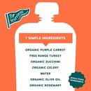 Serenity Kids 6+ Month Baby Food Puree Pouches with Ethically Sourced Meat & Organic Veggies - 3.5 Oz BPA-Free Pouch - Free Range Turkey, Rosemary, Carrot, Zucchini - 6-Pack Turkey Infant Food by TinyTreasures Baby Boutique