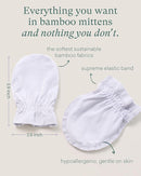 SuperSoft Baby Mittens, Bamboo Viscose Infant Newborn Mittens for Girls Boys No Scratch Gloves 6 Pack by TinyTreasures Baby Boutique
