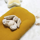 Hooyax Muslin Baby Lounger Cover Soft Organic Cotton Slipcover Fits Newborn Lounger for Baby Boys and Girls (Ginger) by TinyTreasures Baby Boutique