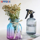 OFFIDIX Glass Spray Bottle, Garden Plants Indoor Plant Mister with Adjustable Nozzle, 0.4L/13.5oz Pressure Watering Can Handheld Spray Bottle for Outdoor Indoor Plants and Cleaning Work (Gray) by GreenHaven Gardens