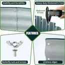 Galvanized Raised Garden Bed for Gardening - 3x3x1ft Round Thickened Metal Planter Box Outdoor for Vegetables, Flowers,Herbs,Above Ground Garden Containers Green