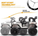 24V 9Ah Ride on Toy for Big Kids, 4WD 2 Seater Ride on Car Truck with Remote Control, 4x200W Motor - White by TinyTreasures Baby Boutique