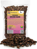 Premium Grade New Zealand Pinus Radiata Bark by Gardenera - Organic Hand Mixed New Zealand Pine Bark for Orchids - Medium Chips 9-12mm - 3 Quart by GreenHaven Gardens