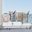 APEXCHASER Clothes Drying Rack, Foldable Gullwing Laundry Rack for Indoor Outdoor, 10pcs Clips with Bag, Collapsible Space-Saving Drying Rack for Clothes Towels Dolls, White by TinyTreasures Baby Boutique