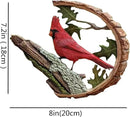 Cardinal Wood Carving - Handmade 'Cardinals Appear When Angels are Near', Unique Original Art Carving Work Statue Decor Small Animal Sculpture Art Wood Miniature by CozyNest Decor
