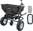 VEVOR Tow Behind Broadcast Spreader, 130LBS Capacity, Tow-Behind Lawn Spreader with 13 in Tires, 30 Adjustable Setting & 9.8 ft Spreading Width, Lawn Spreaders for Seed, Fertilizer, Salt, Ice Melt by GreenHaven Gardens