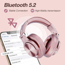 OneOdio A70 Bluetooth Over Ear Headphones, Wireless Headphones w/ 72H Playtime, Hi-Res, 3.5mm/6.35mm Wired Audio Jack for Studio Monitor & Mixing DJ Guitar AMP, Computer Laptop PC Tablet - Rose Gold by TinyTreasures Baby Boutique