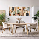 Aurlan Neutral Japandi Wabi Sabi Hand Painted Wall Art(16"x24"), 3PCS Abstract Modern Minimalist 3D Textured Canvas Artwork, Large Contemporary Terracotta Brush Strokes Decor Prints for Office Bedroom by CozyNest Decor