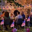 6 Pack 4th of July Decorations Outdoor Solar Lights, Red White and Blue Star Lights for National Day with American Flag, 2 Modes Waterproof Patriotic Light for Independence Memory Day Garden Yard Path by GreenHaven Gardens