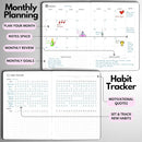 Undated Daily Planner – 3-Month A5 Productivity Organizer with Full Page Per Day, Hourly Schedule, Goal Setting, Habit Tracker, Weekly & Monthly Pages – Hardcover Time Management Notebook (Pink) by TinyTreasures Baby Boutique