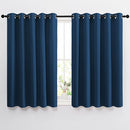 NICETOWN Bedroom Blackout Curtains and Drapes 54" L - Window Treatment Thermal Insulated Solid Grommet Blackout Draperies for Home Office (Moroccan Blue, 2 Panels=132" Wide) by TinyTreasures Baby Boutique