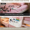 Bedside Caddy Organizer with Fixed Straps, Bunk Bed Caddy ideal for Home, Bunk Bed, Dorm, Hospital, Crib, Versatile Bedside Storage Solution (Beige) by CozyNest Decor
