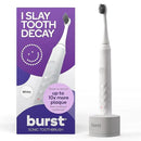 Burst Original Sonic Electric Toothbrush for Adults (White) | Soft Bristles | Deep Clean Stain & Plaque Removal | 3 Modes: Teeth Whitening, Sensitive & Massage by CozyNest Decor