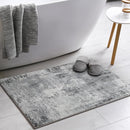 Entryway Rug 2x3 Grey Rug, Washable Abstract Small Rugs Non-Slip Low Pile Throw Rugs for Kitchen Floor, Front Door, Bedroom Bedside by TinyTreasures Baby Boutique
