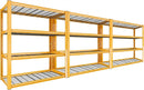 REIBII 40" W Garage Shelving 2240 LBS Storage Shelves Adjustable Heavy Duty Shelving 4 Tier Metal Shelves for Storage 59.5"H Metal Shelf for Pantry Basement Warehouse 40"W × 19.5"D × 59.5"H, 3 Pack by GreenHaven Gardens