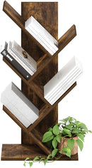 Furinno Tree Bookshelf 5-Tier Floor Standing Tree Bookcase, Amber Pine by TinyTreasures Baby Boutique
