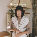 Boba Baby Wrap Carrier – Original Baby Sling Carrier for Newborns (7–35 lbs), Soft, Secure, Hands-Free & Ergonomic, Ideal for Comfortable Bonding, New Parents (Serenity Organic Stone) by TinyTreasures Baby Boutique